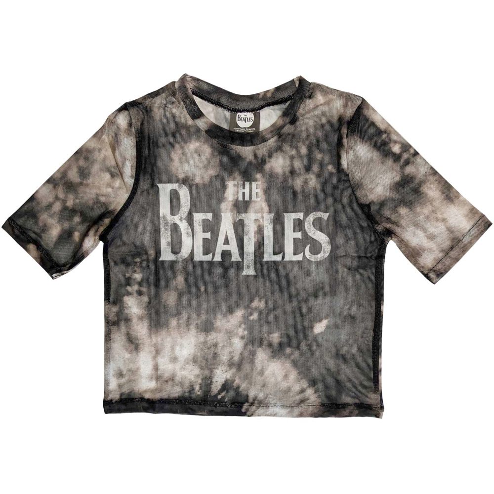 The Beatles - Drop T Logo Crop top - Schwarz